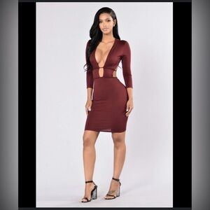 NWT Fashion Nova Retention Dress in Plum